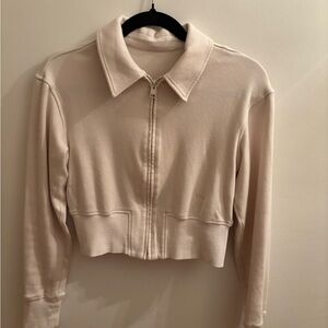 Women's FRAME Cotton Cropped Athleisure Jacket